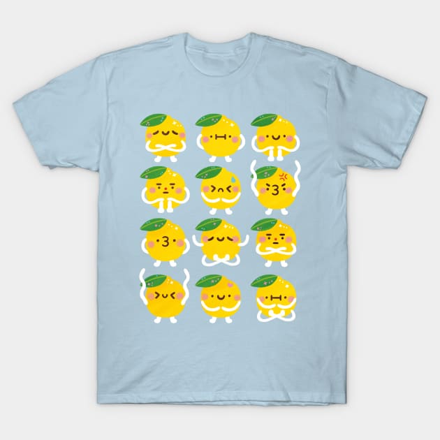 Moody Lemons T-Shirt by Figberrytea